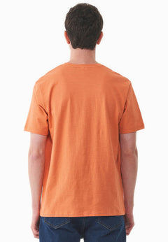 Men's Basic Round Neck T-Shirt Dusty Orange