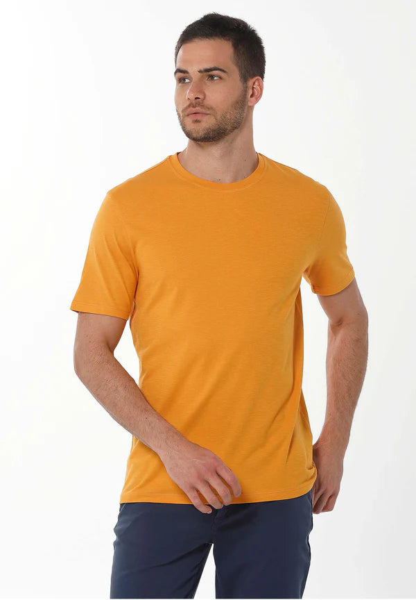 Men's Basic Round Neck T-Shirt Mango