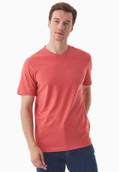 Men's Basic Round Neck T-Shirt Radiant Red