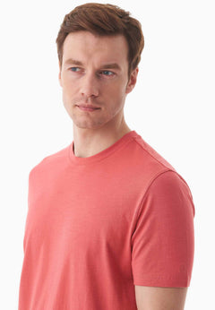 Men's Basic Round Neck T-Shirt Radiant Red