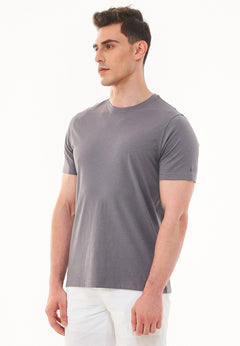 Men's Basic Round Neck T-Shirt Shadow