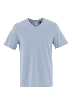 Men's Basic V-Neck T-Shirt Ice Blue