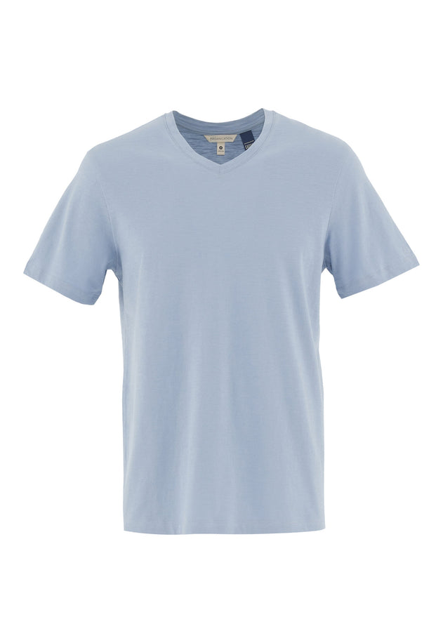 Men's Basic V-Neck T-Shirt Ice Blue