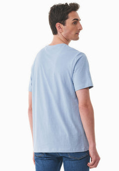 Men's Basic V-Neck T-Shirt Ice Blue
