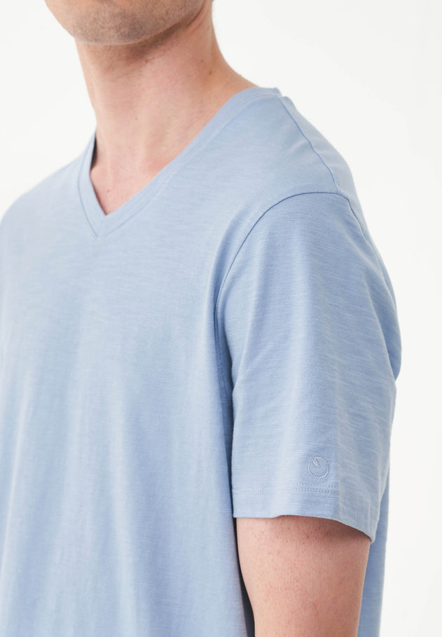 Men's Basic V-Neck T-Shirt Ice Blue