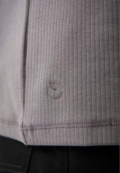 Men's Organic Cotton Turtleneck Shirt Asphalt