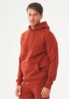 Men's Organic Cotton Hoodie With Kangaroo Pocket Ginger