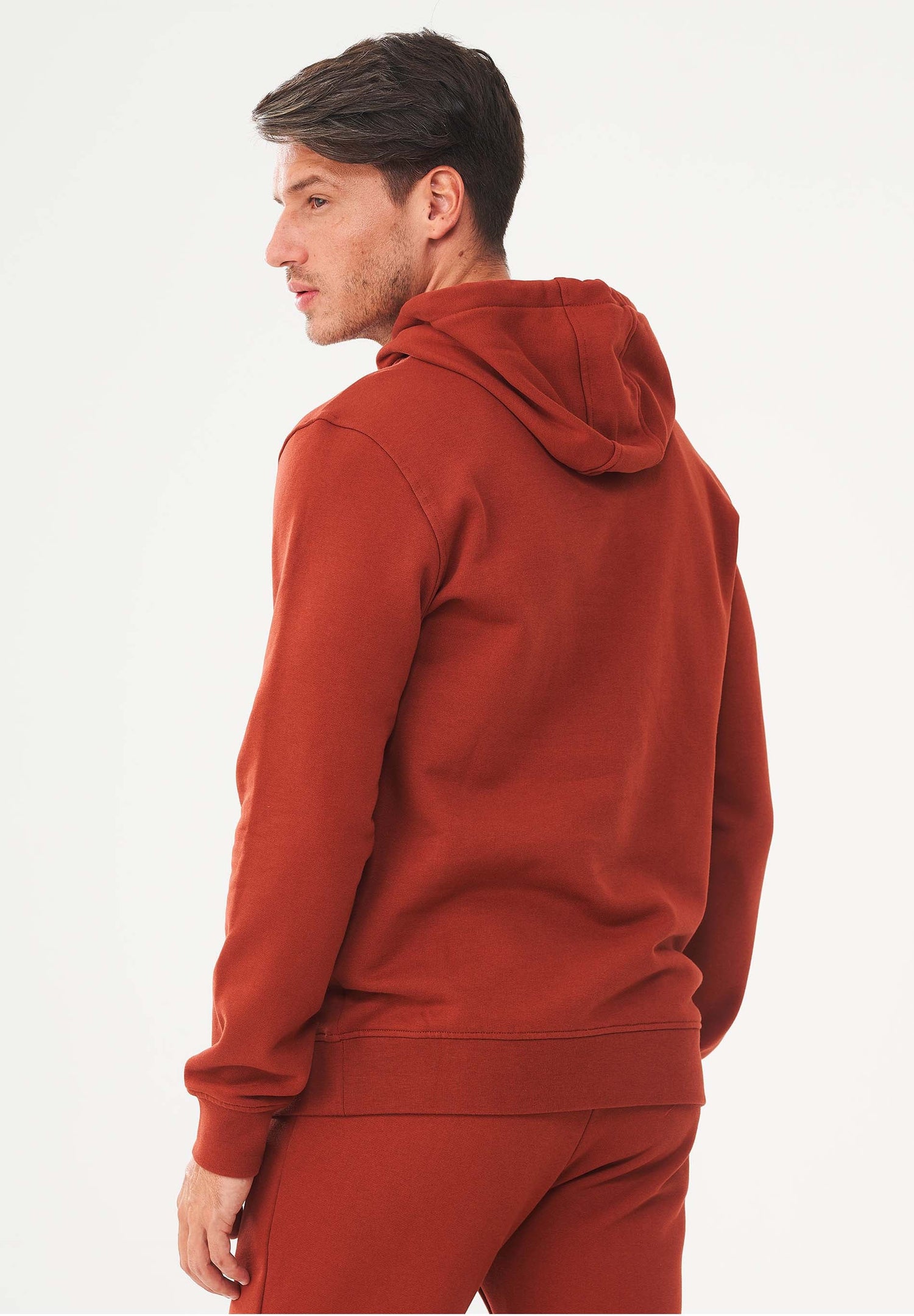 Men's Organic Cotton Hoodie With Kangaroo Pocket Ginger