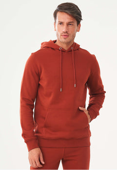 Men's Organic Cotton Hoodie With Kangaroo Pocket Ginger
