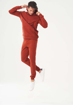 Men's Organic Cotton Hoodie With Kangaroo Pocket Ginger