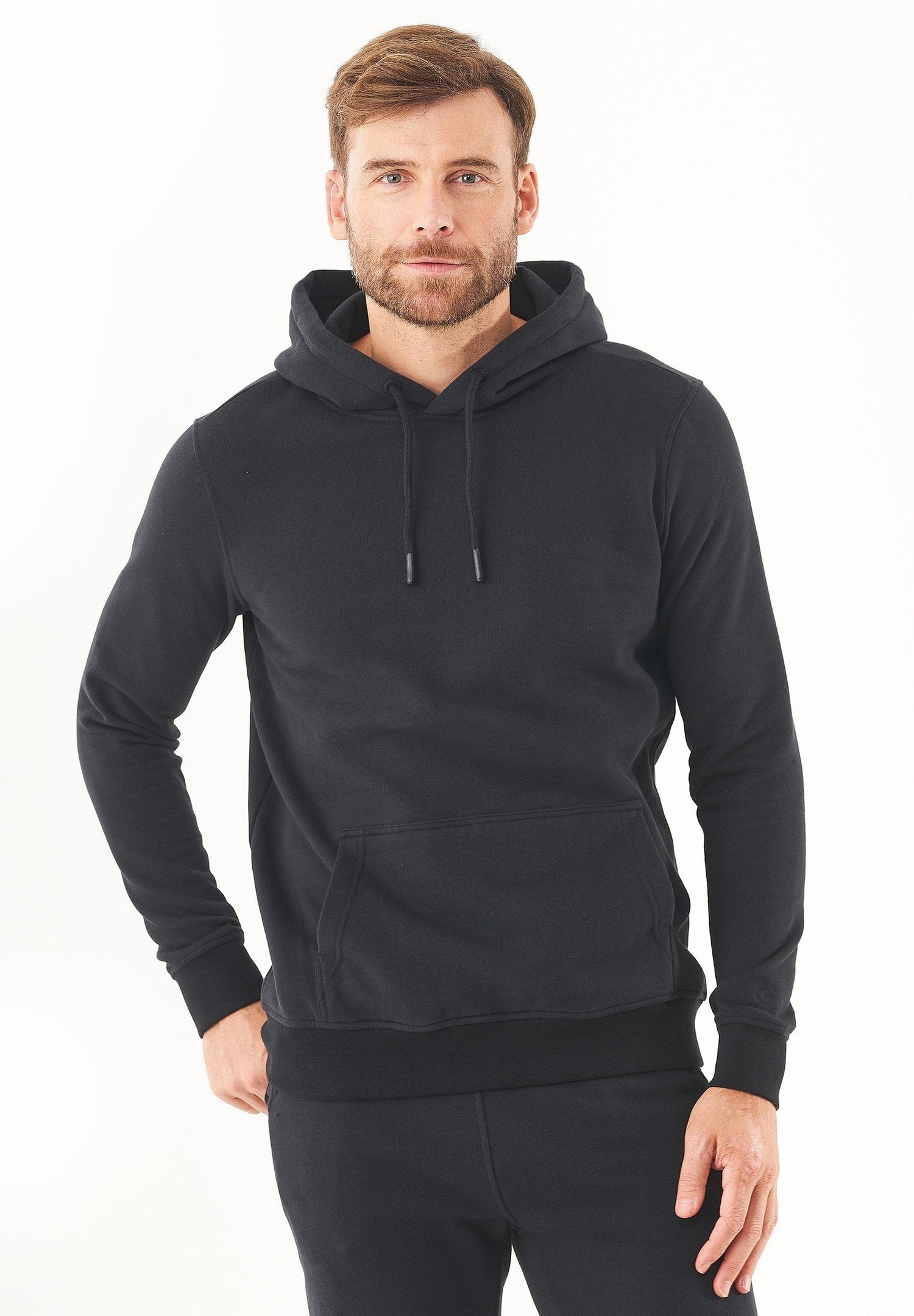 Men's Basic Soft Touch Organic Cotton Hoodie Black