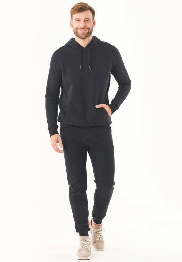 Men's Basic Soft Touch Organic Cotton Hoodie Black