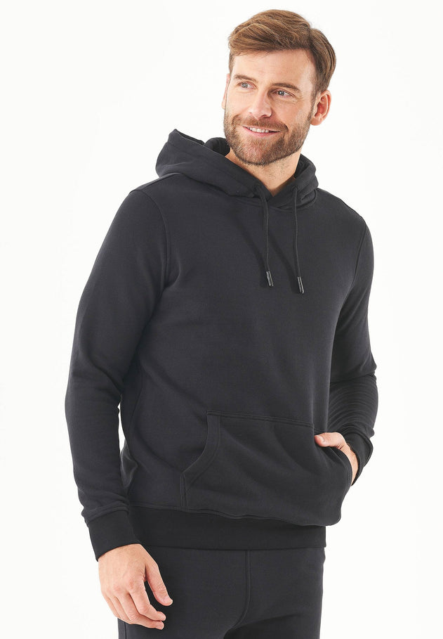 Men's Basic Soft Touch Organic Cotton Hoodie Black