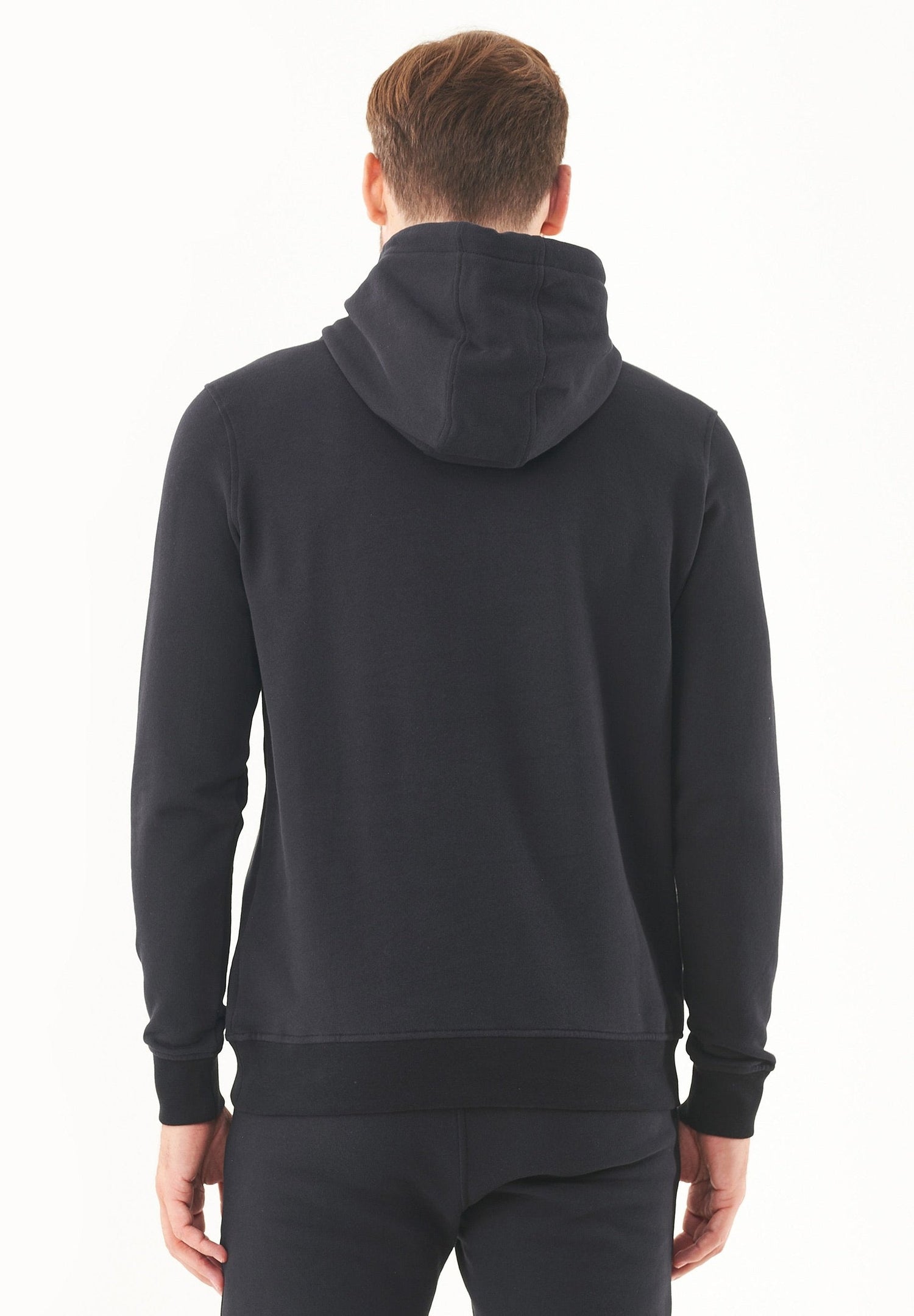 Men's Basic Soft Touch Organic Cotton Hoodie Black