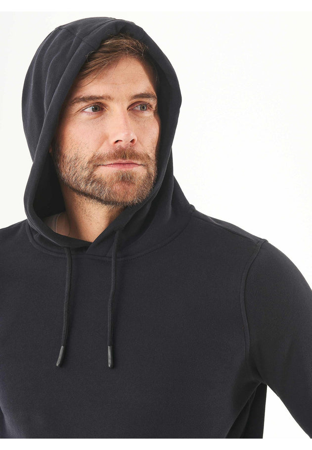 Men's Basic Soft Touch Organic Cotton Hoodie Black