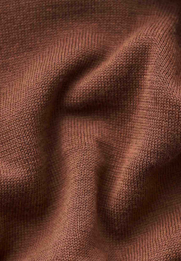 Men's Organic Cotton Turtleneck Sweater Radical Brown