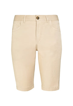 Men's Regular Fit Organic Cotton Shorts Beige