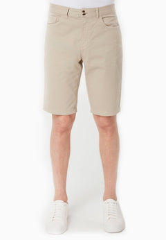 Men's Regular Fit Organic Cotton Shorts Feather Beige