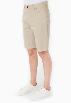 Men's Regular Fit Organic Cotton Shorts Feather Beige