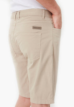 Men's Regular Fit Organic Cotton Shorts Feather Beige