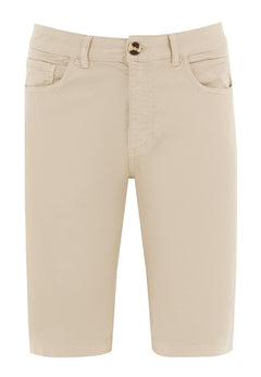 Men's Regular Fit Organic Cotton Shorts Feather Beige
