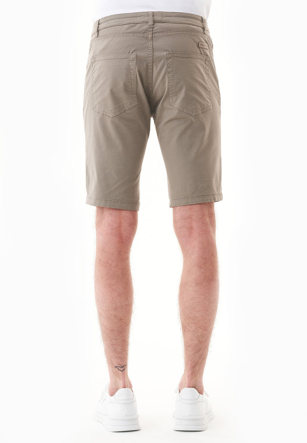 Men's Regular Fit Organic Cotton Shorts Smokey Olive