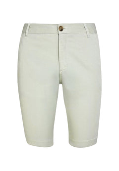 Men's Slim-Fit Organic Cotton Chino Shorts Green Moss