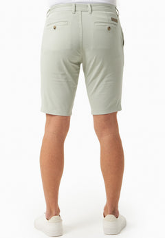 Men's Slim-Fit Organic Cotton Chino Shorts Green Moss