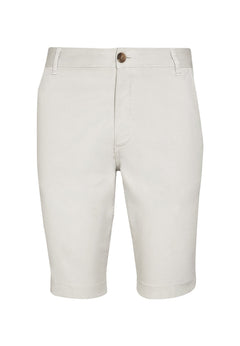 Men's Slim-Fit Organic Cotton Chino Shorts Light Grey