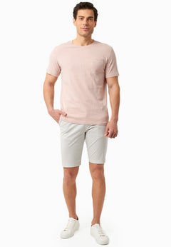 Men's Slim-Fit Organic Cotton Chino Shorts Light Grey