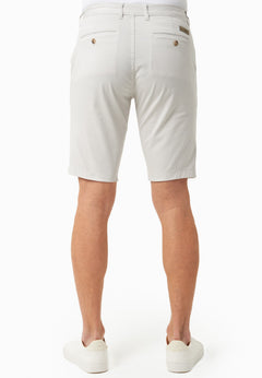 Men's Slim-Fit Organic Cotton Chino Shorts Light Grey