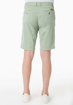 Men's Slim-Fit Organic Cotton Chino Shorts Matcha Green