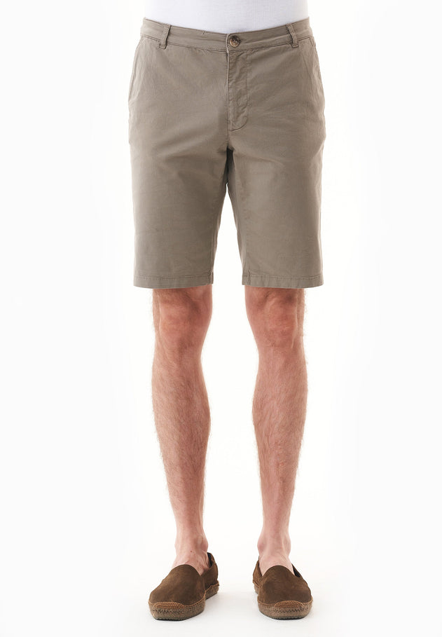 Miesten Slim Fit Chinoshortsit Smokey Olive