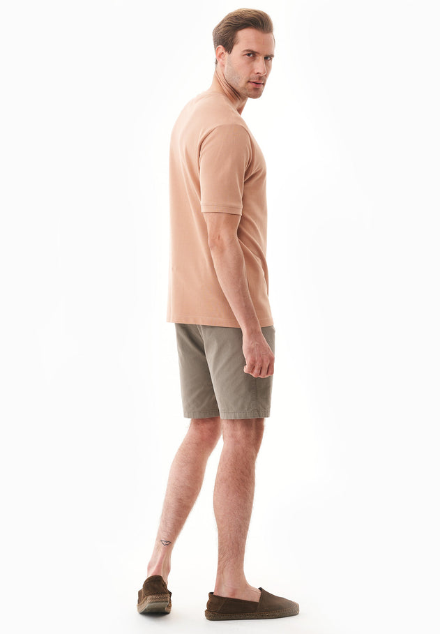 Miesten Slim Fit Chinoshortsit Smokey Olive