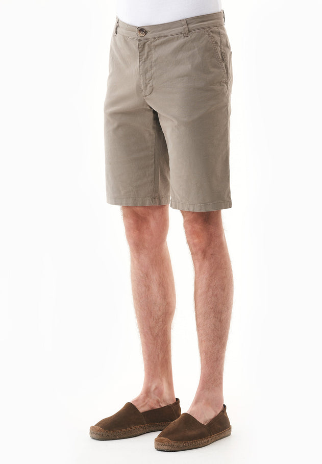 Miesten Slim Fit Chinoshortsit Smokey Olive