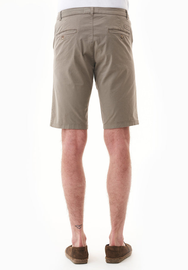 Miesten Slim Fit Chinoshortsit Smokey Olive