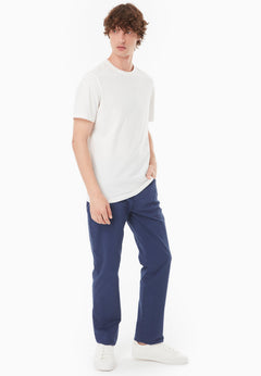 Men's Regular-Fit Organic Cotton Trousers Navy