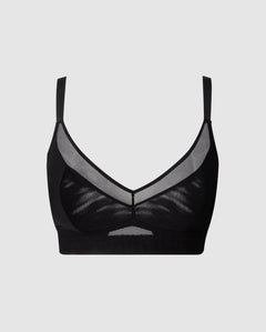 Mesh Support+ Bralette Musta