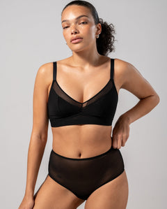 Mesh Support+ Bralette Musta