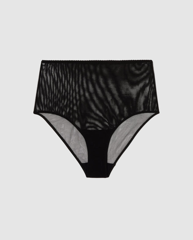 Mesh Highwaist Briefs Mesh Mania Black