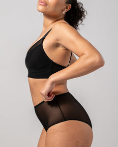 Mesh Highwaist Briefs Mesh Mania Black