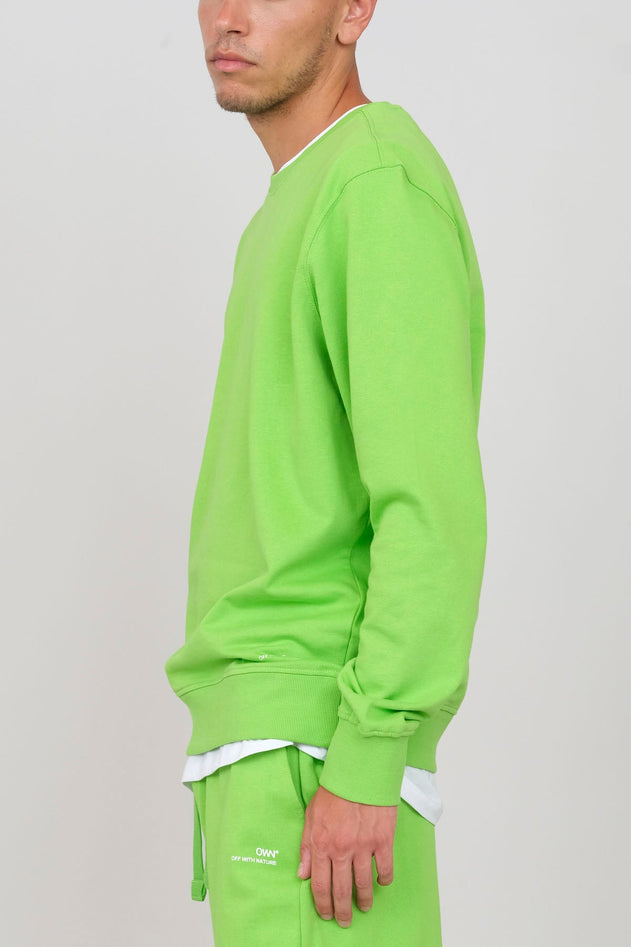 Men's Crewneck Sweatshirt Apple Green