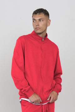 Men's Sweatshirt With A Zipper Blue