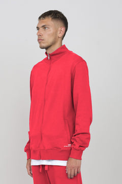 Men's Sweatshirt With A Zipper Red