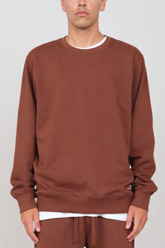 Men's Gauzy Crewneck Sweatshirt Brown