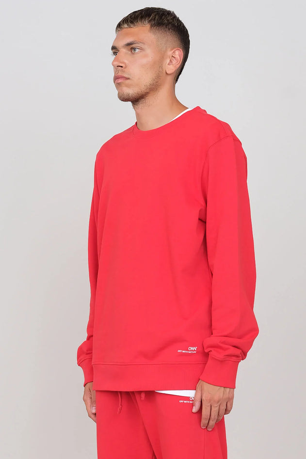 Men's Gauzy Crewneck Sweatshirt Red