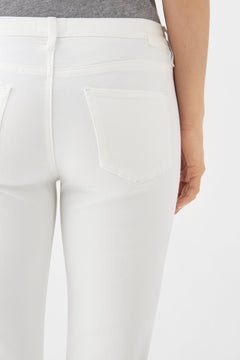 Mid Sun Slim Jeans Cropped White