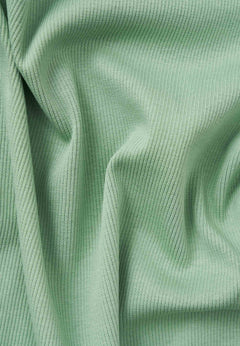 Sonnia Cropped Organic Cotton Rib Top Mineral Green