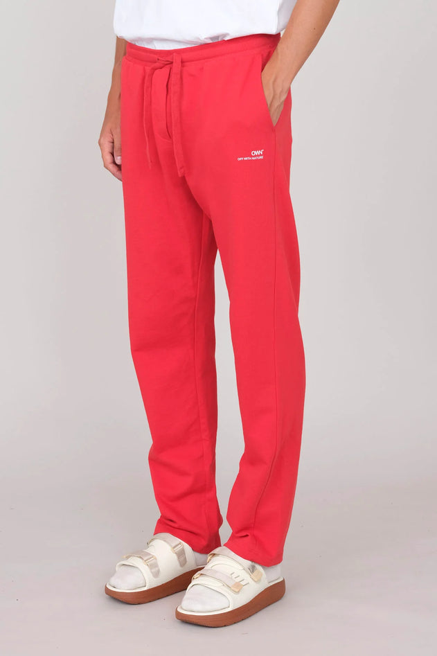 Men's Straight Joggers Red