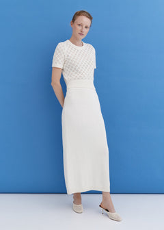 Knitted Cotton Lace Top and Skirt Set Lily
